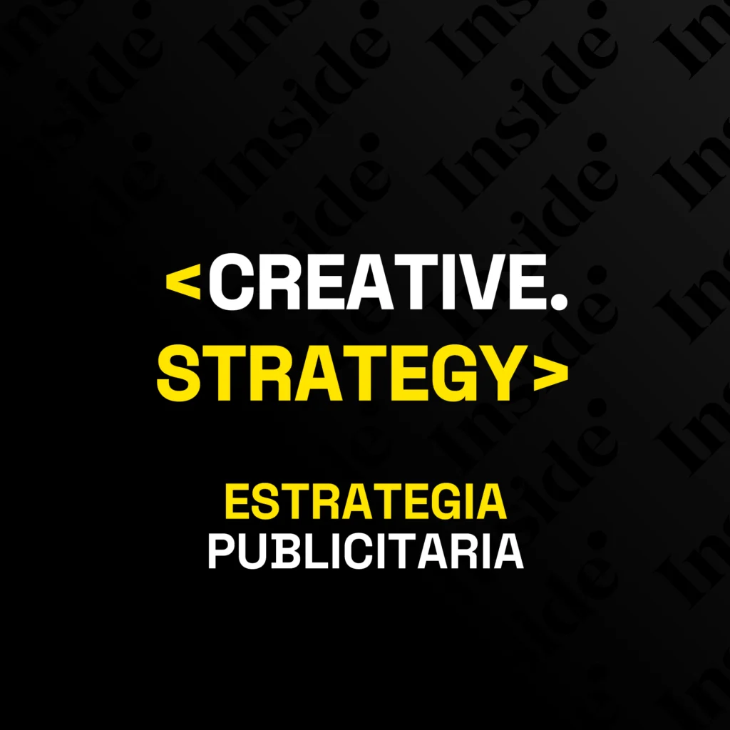 Imagen promocional del curso online de Estrategia Creativa de 12 semanas en Inside! AdSchool
