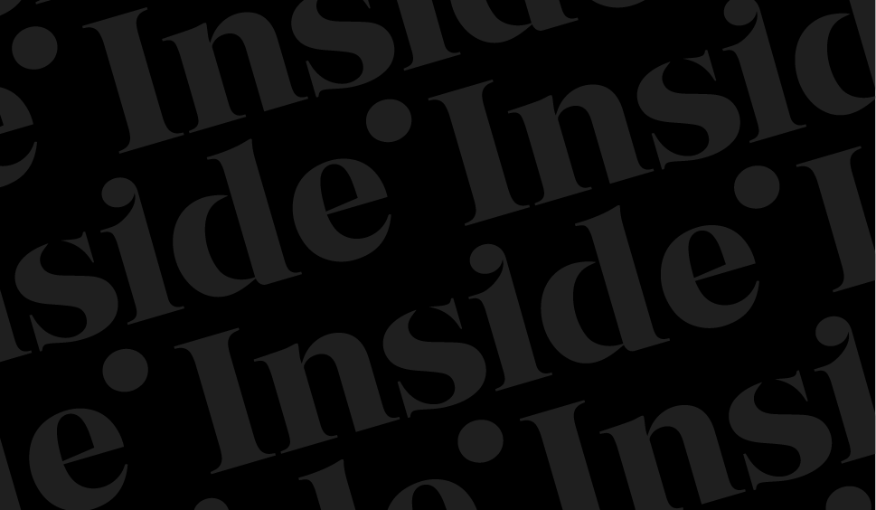 Mosaico con el logotipo de Inside! AdSchool en fondo negro