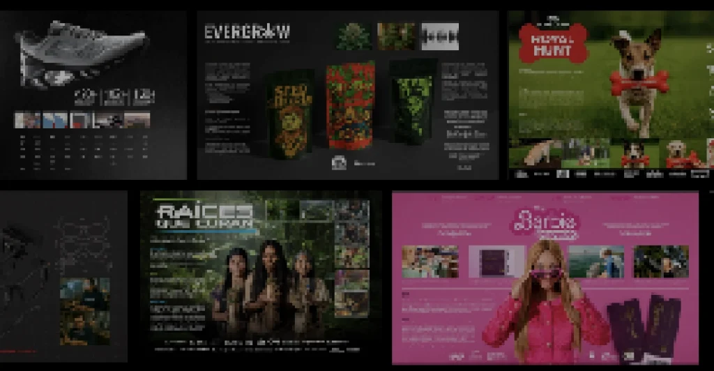 Boards creados por alumnos del curso de Creatividad en Inside! AdSchool con ideas publicitarias y campañas reales